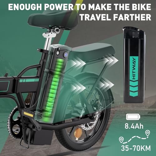 HITWAY Electric Bike E-Bike 8.4Ah Battery Foldable City Bikes.