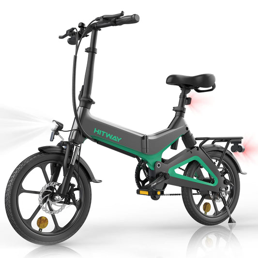 HITWAY Electric Bike 250W Foldable Pedal Assist E Bike.