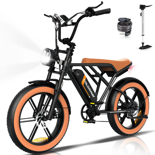 COLORWAY Electric Bikes,20'' Off-Road EBike with 4.0 Fat Tire