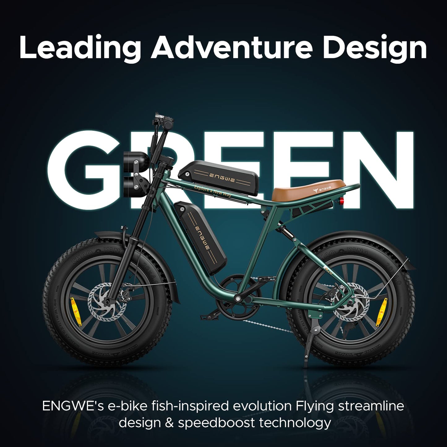 ENGWE M20 Electric Bike E-bike with 20"×4.0" Fat Tire