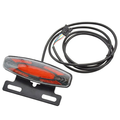 Electric Bicycle Tail Light Kit 24V to 48V Rear Warning Light Led Bike Led Taillight Night Spotlight