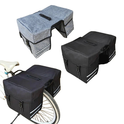 25L Bike Pannier Bag Bike Commuting Bag Bike Saddle Bags Tear Resistant Cycling Luggage Carrier Bike Rear Rack Carrier