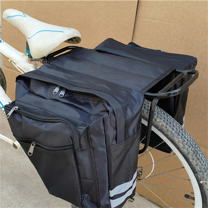 Cycling Double Side Rear Rack Bike 2 In 1 Camo Trunk Bag Mountain Road Bicycle Tail Seat Pannier Pack Luggage Carrier Bike Bag