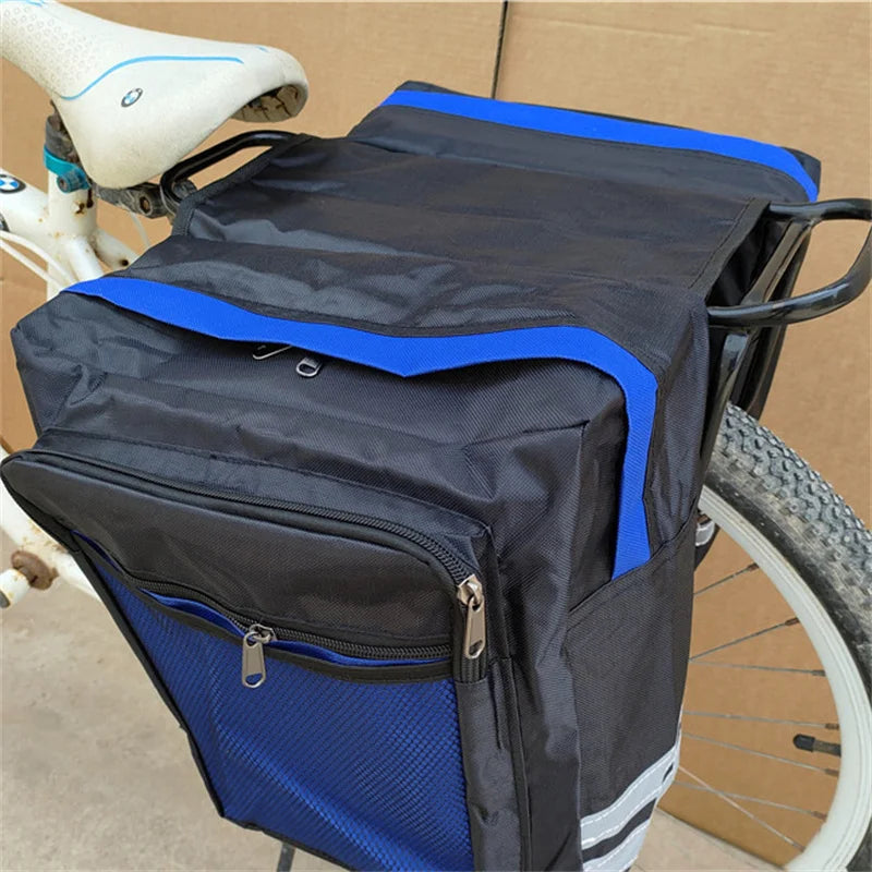 Cycling Double Side Rear Rack Bike 2 In 1 Camo Trunk Bag Mountain Road Bicycle Tail Seat Pannier Pack Luggage Carrier Bike Bag