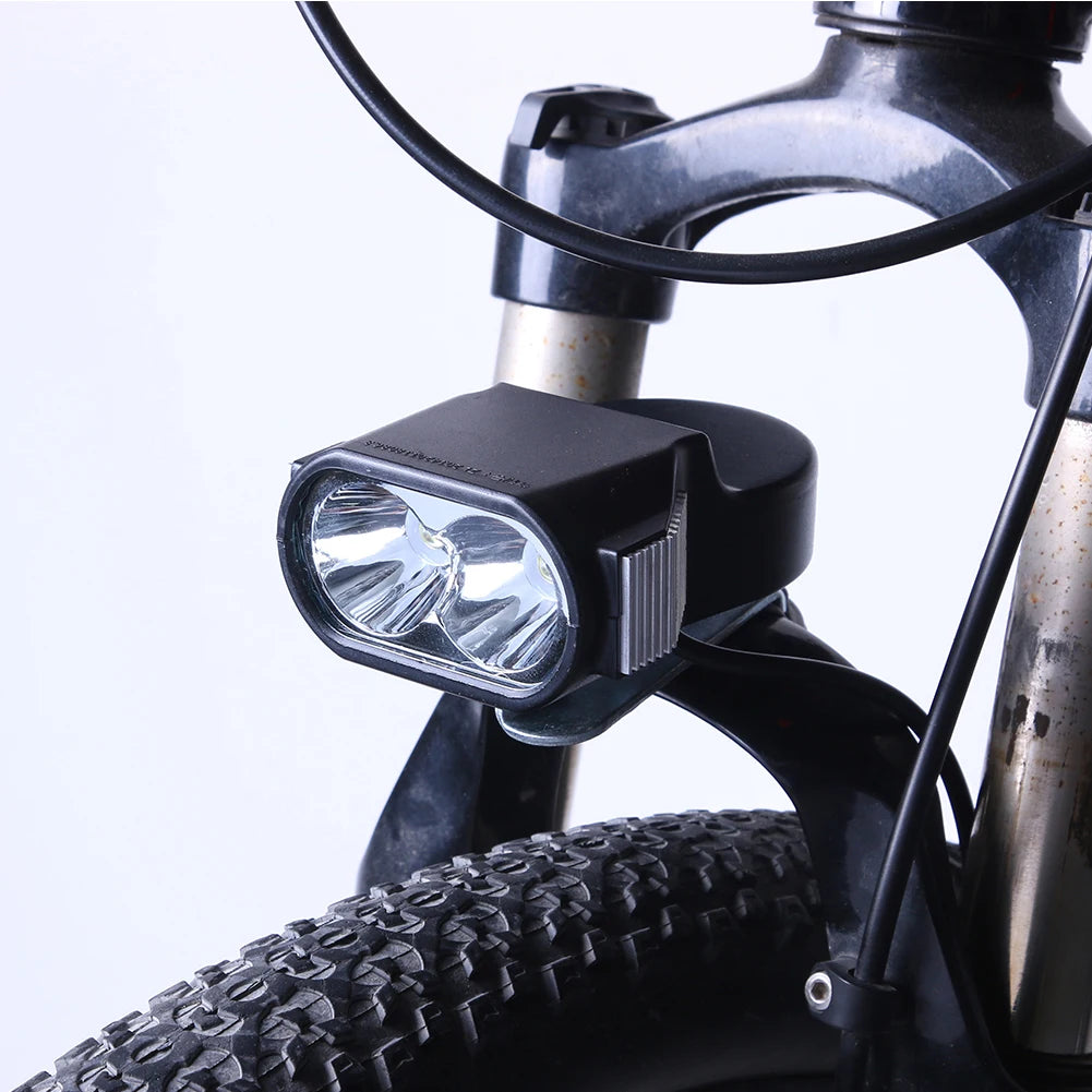 1 Pc 36v 48v 60v Horn Light Electric Scooter E-bike Headlight Led External Cycling Elements Bike Light