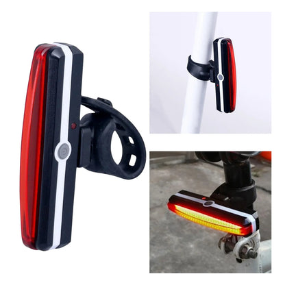 Bike Rear Light Highlight COB LED Tail Light Waterproof Bicycle USB Rechargeable