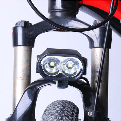 1 Pc 36v 48v 60v Horn Light Electric Scooter E-bike Headlight Led External Cycling Elements Bike Light