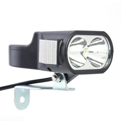 1 Pc 36v 48v 60v Horn Light Electric Scooter E-bike Headlight Led External Cycling Elements Bike Light