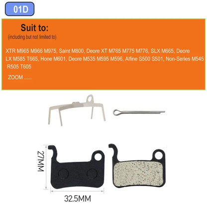 8/10/20/30 Pairs Resin / Semi-Metallic Bicycle Brake Pad for SHIMANO XTR M965 M975 Saint M800 Deore XT M765 M775 SLX M665 M535