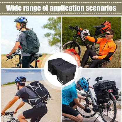 Panniers Bike Bags 25L Rear Rack Bag Water Resistant Bicycle Trunk Bag For Commuting Reflective Trim Mountain Road Electric Bike