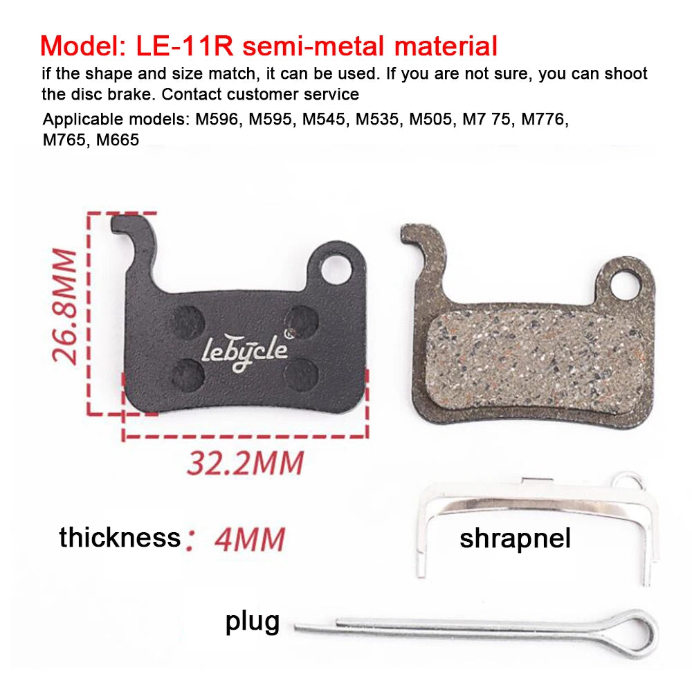 25 Pair Resin Bicycle Brake Pads For Mountain Bike Disc Brake Parts Accessories