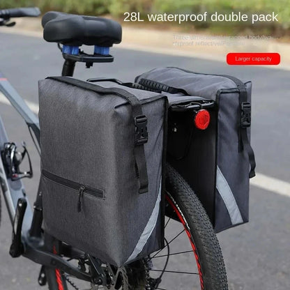 Cycling Double Side Rear Rack Bike 2 In 1 Trunk Bag Mountain Road Bicycle Tail Seat Pannier Pack Luggage Carrier Bike Bag